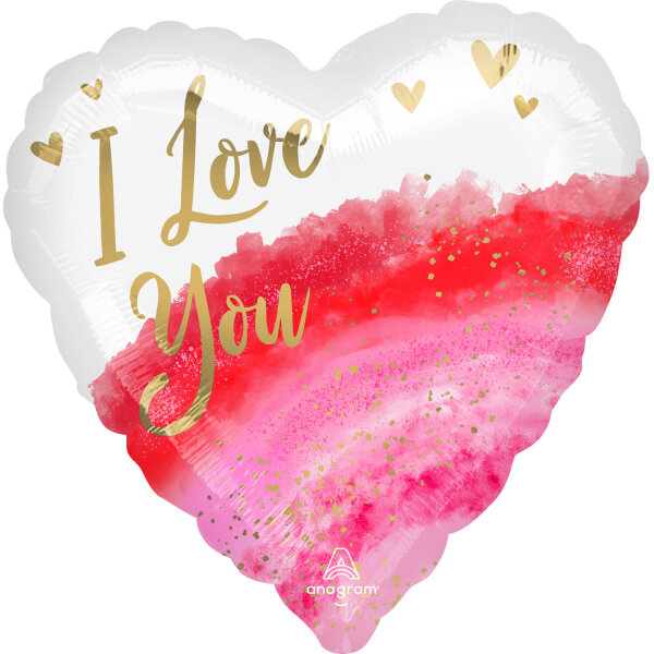 Folienballon Herz I Love You