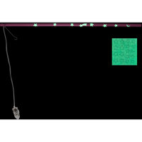 LED Holz Laternenstab 40cm pink mit Leuchtstickern