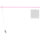 LED Holz Laternenstab 40cm pink mit Leuchtstickern