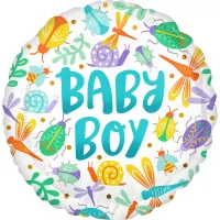 Folienballon Baby Boy mit Tieren 43 cm