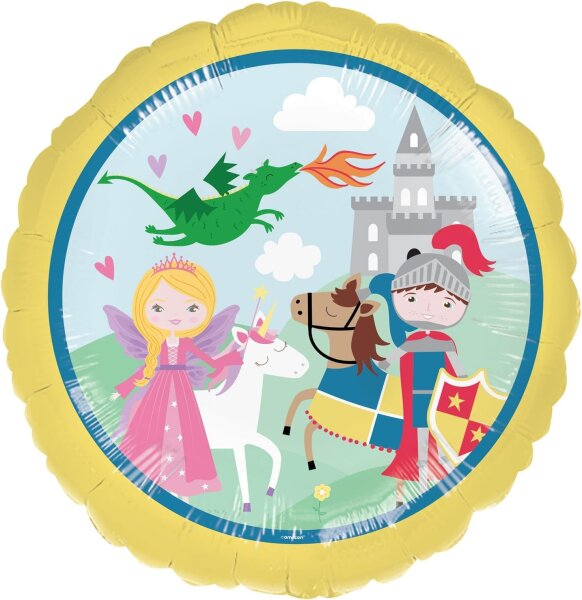 Folienballon Ritter und Prinzessin