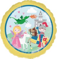 Folienballon Ritter und Prinzessin