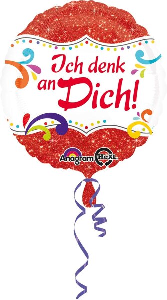 Folienballon Ich denk an Dich