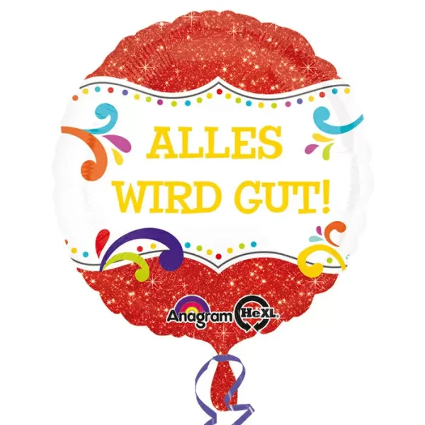 Folienballon Alles wird gut!