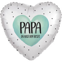 Folienballon PAPA - Du bist der Beste als Herzballon