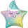 Folienballon verschlafener kleiner Star 63 cm