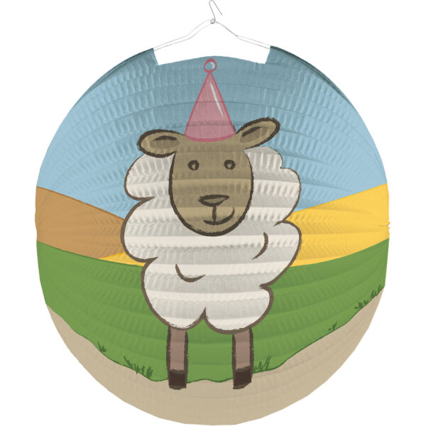Bauernhof Lamm oder Schaf als Lampion Laterne