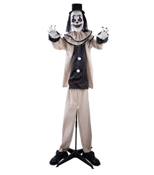 Halloween Deko Clown mit Animatronic 160cm