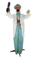 Halloween Deko Arzt mit Kettensäge und Animatronic...