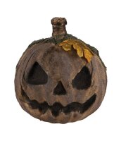Halloween Deko Kürbis aus dunklem Jute Gewebe