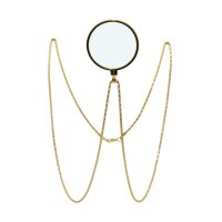 Monokel mit goldener Kette 20 er Jahre Gründerzeit