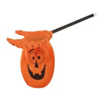 Halloween Betteltasche als Kürbis mit Hand