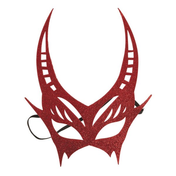 Maske für Teufel zu Halloween oder Karneval