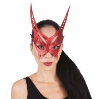 Maske für Teufel zu Halloween oder Karneval
