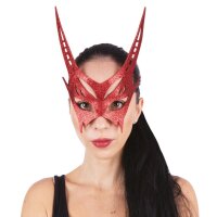 Maske für Teufel zu Halloween oder Karneval
