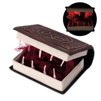 Halloween Deko hungriges Zauberbuch mit Animatronic