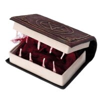 Halloween Deko hungriges Zauberbuch mit Animatronic