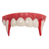 Halloween Vampirzähne als blutiges Gebiss
