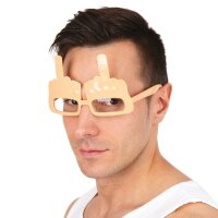 Brille mit Stinkefinger