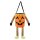 Halloween Betteltasche oder Korb als Kürbis mit Armen und Beinen
