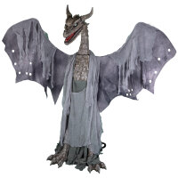 Halloween riesiger Drache mit Nebelfunktion und Animatronik