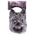 Werwolf Maske mit grauen Haaren