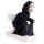 Halloween Deko Skelett mit Toilette und Animatronic
