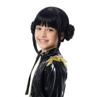 Schwarze Perücke im K-Pop Style als Kinderperücke