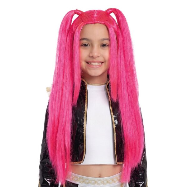 Pinke Perücke im K-Pop Style als Kinderperücke