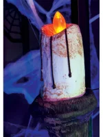 Fackel mit elektrischer Kerze zu Halloween