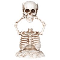 Halloween Deko Skelett mit abgerissenem Kopf