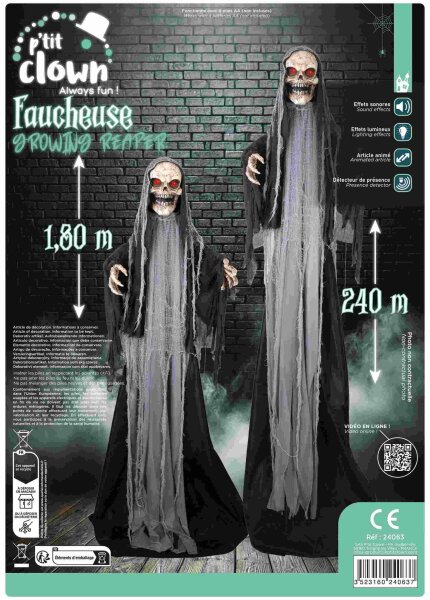 Halloween Deko Reaper mit Animatronic