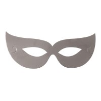 6 Augenmasken in silber für Halloween oder Venedig