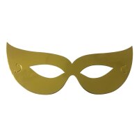 6 Augenmasken in gold für Halloween oder Venedig