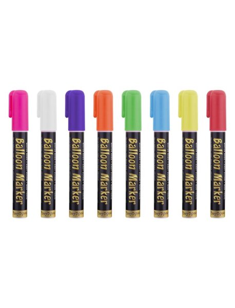 8 Ballon Marker zum beschriften von Latex- und Folienballons