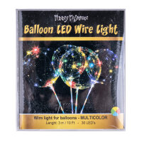 3 Meter LED Lichterkette für Ballons in verschiedenen Farben