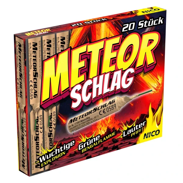 20 er Feuerwerk Meteor Knaller von Nico Meteorschlag