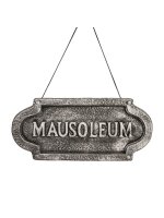 Halloween Deko Eingangsschild Mausoleum