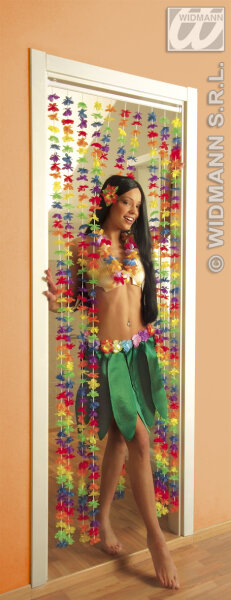 Hawaii Türvorhang mit Hibiscusblüten