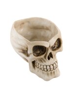 Halloween Deko Totenkopf mit offenem Schädel...