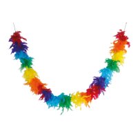 Feder Boa Regenbogen 160 cm Federboa
