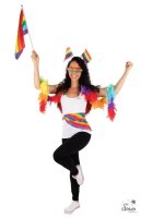 Feder Boa Regenbogen 160 cm Federboa