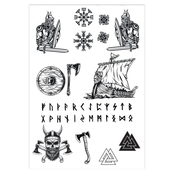 Fake temporary Tattoos Vikings