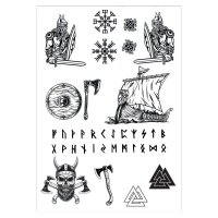 Fake temporary Tattoos Vikings
