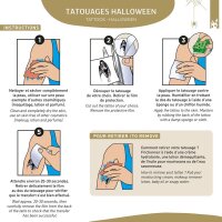Fake temporary Tattoos Halloween