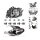 Fake temporary Tattoos Halloween