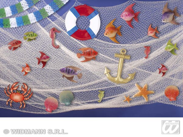 Hawaii Maritime Sommerdeko Fischernetz 6 x 2 m