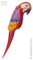 Aufblasbarer Hawaii Riesen Deko Papagei 110 cm