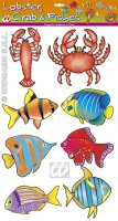Hawaii Südsee Dekoration Fische, Hummer und Krebs 8...