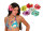 Hawaii Hibiscusblüten Haarspange gelb